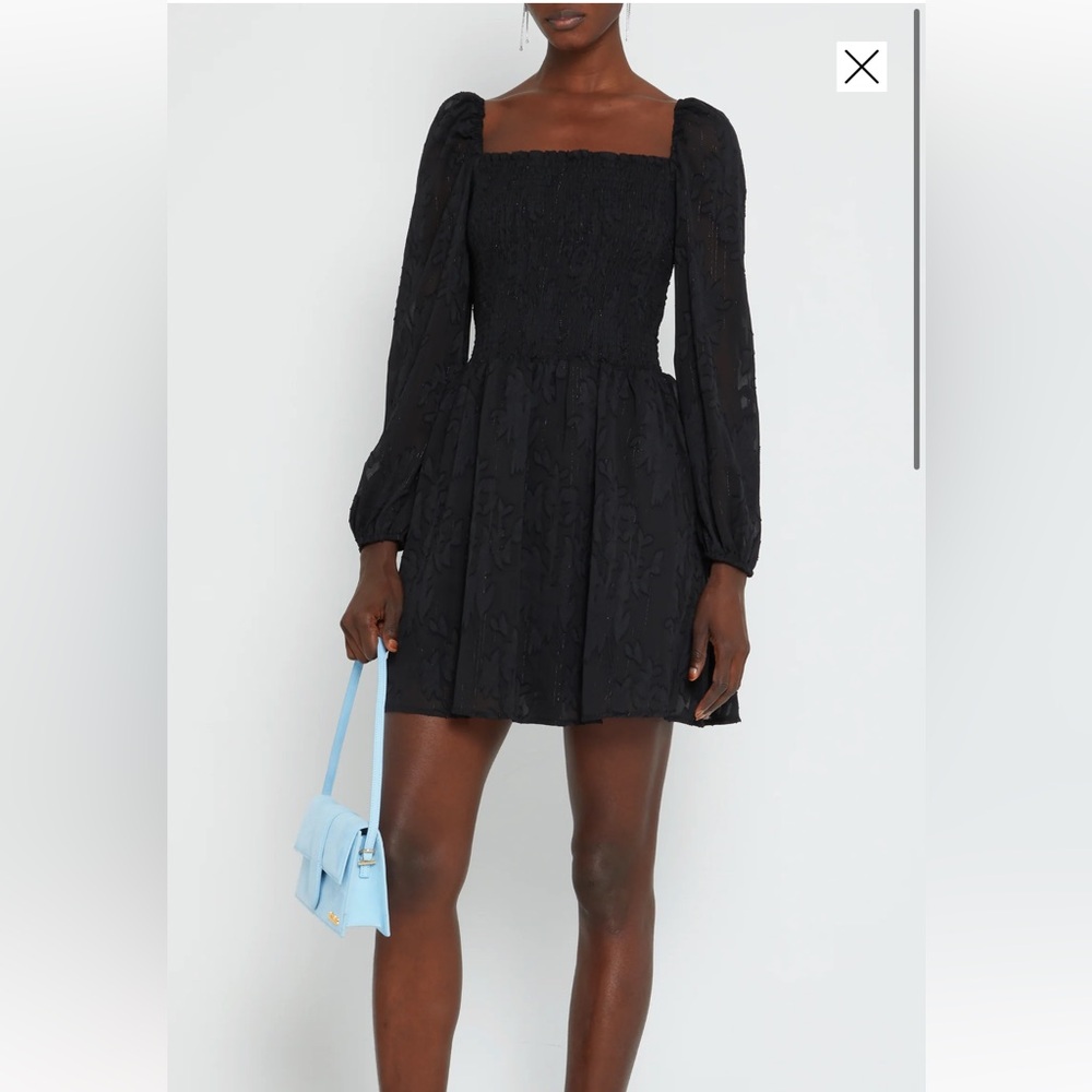 Little Black Dress - long sleeve ruched bodies